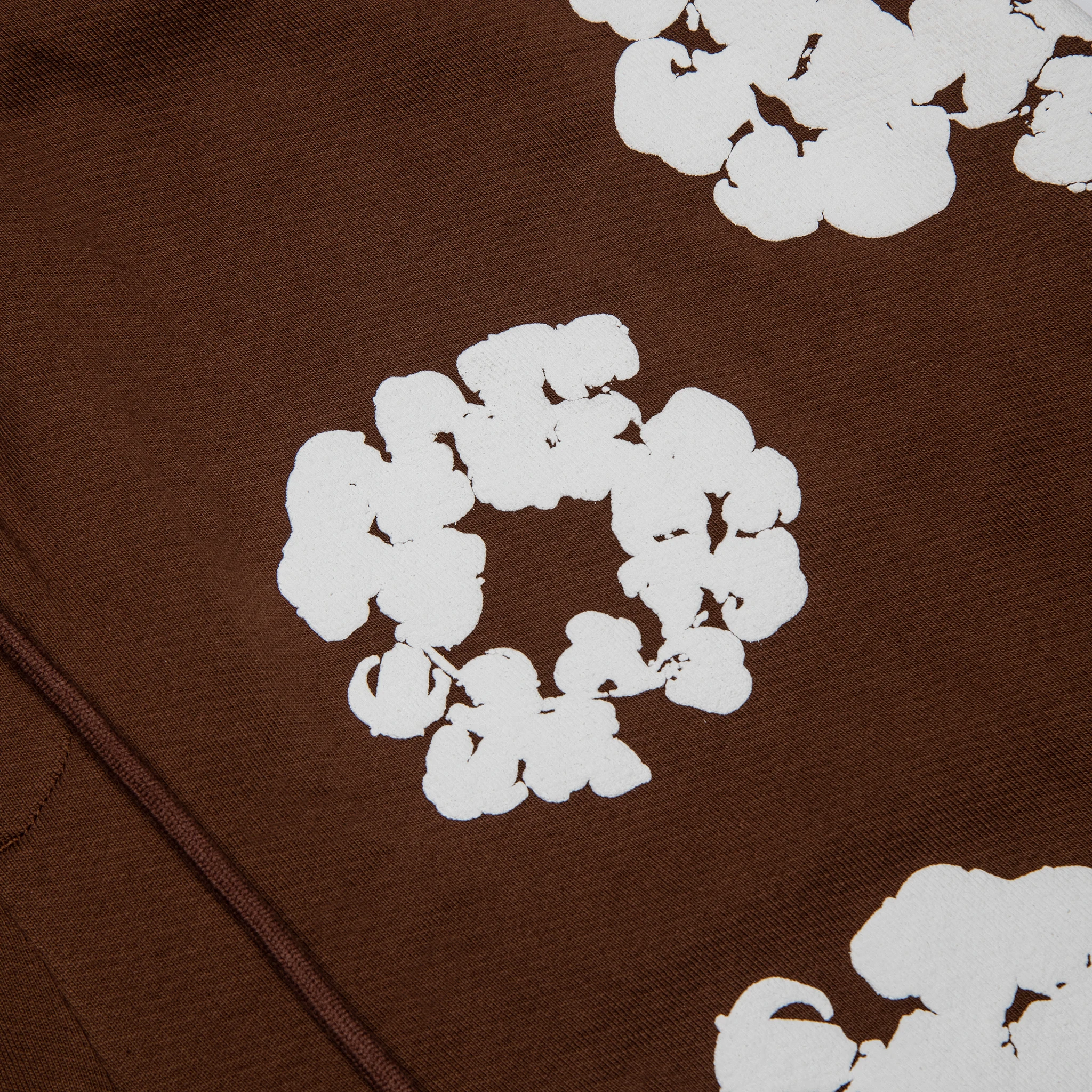 String view of Denim Tears The Cotton Wreath Brown Shorts